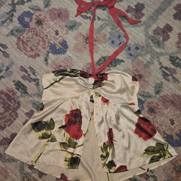 Ecote (Urban Outfitters) Floral Halter Top 🌹 - Picture 1 of 5
